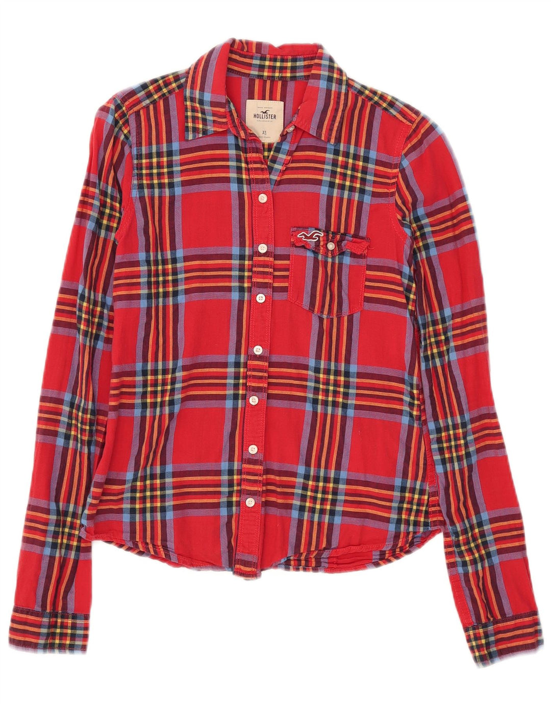 Γυναικείο πουκάμισο Hollister UK 6 XS Red Check