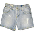 DONDUP Womens Distressed Denim Shorts W34 Large  Blue Cotton | Vintage Dondup | Thrift | Second-Hand Dondup | Used Clothing | Messina Hembry 