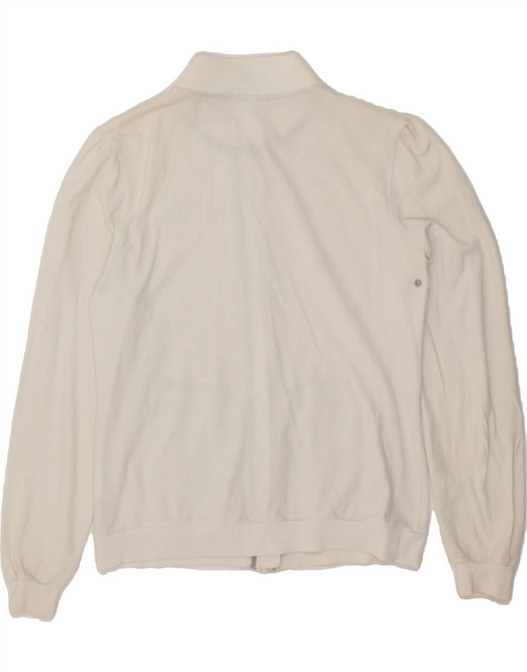 LYLE & SCOTT Womens Tracksuit Top Jacket UK 16 Large White Cotton Vintage Lyle & Scott and Second-Hand Lyle & Scott from Messina Hembry 