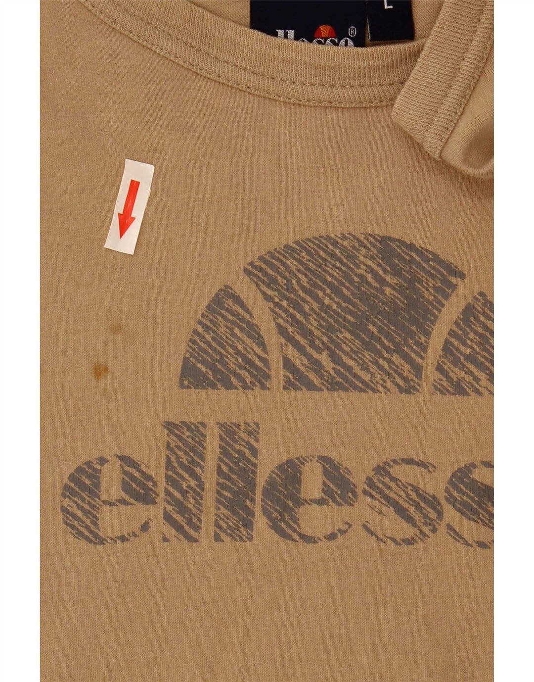 Ellesse Γυναικείο Γραφικό Μπλουζάκι Μακρυμάνικο UK 16 Μεγάλο Καφέ