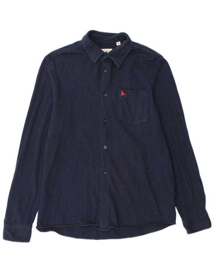 Ανδρικό πουκάμισο Jack Wills Relaxed Fit Medium Navy Blue βαμβακερό