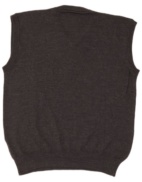 Vintage ανδρικό γιλέκο Tank Top Large Grey Argyle/Diamond