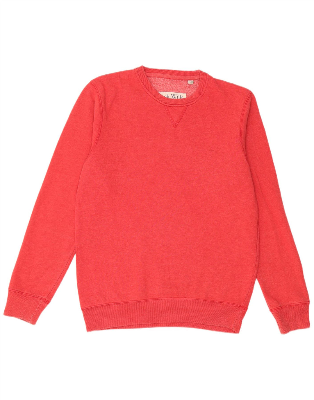 JACK WILLS Ανδρικό γραφικό φούτερ Jumper Μεσαίο κόκκινο βαμβακερό