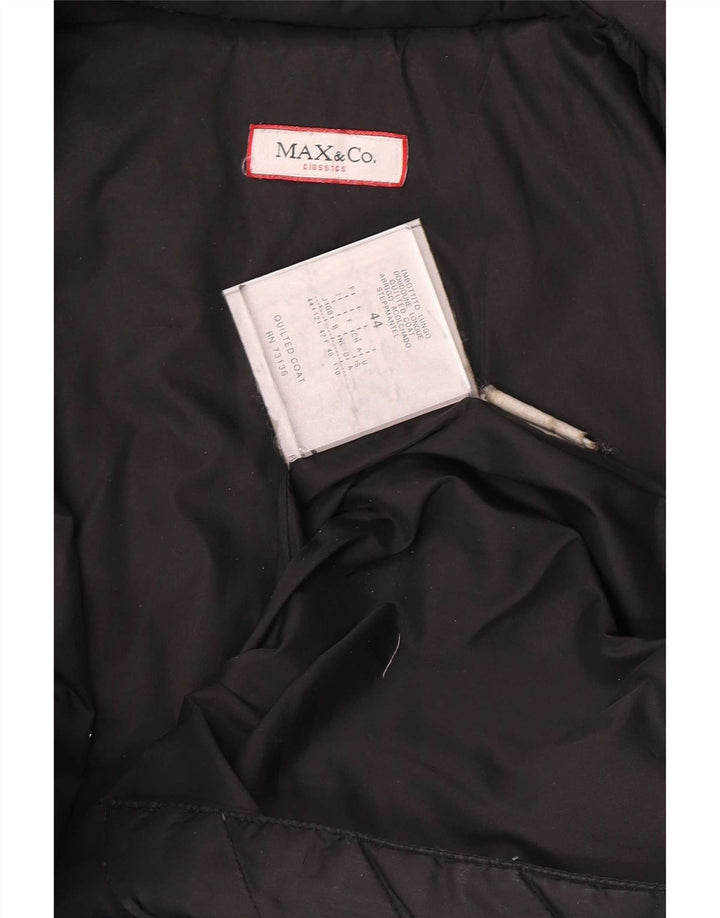 Max & Co. Γυναικείο παλτό UK 12 Medium Black Polyamide