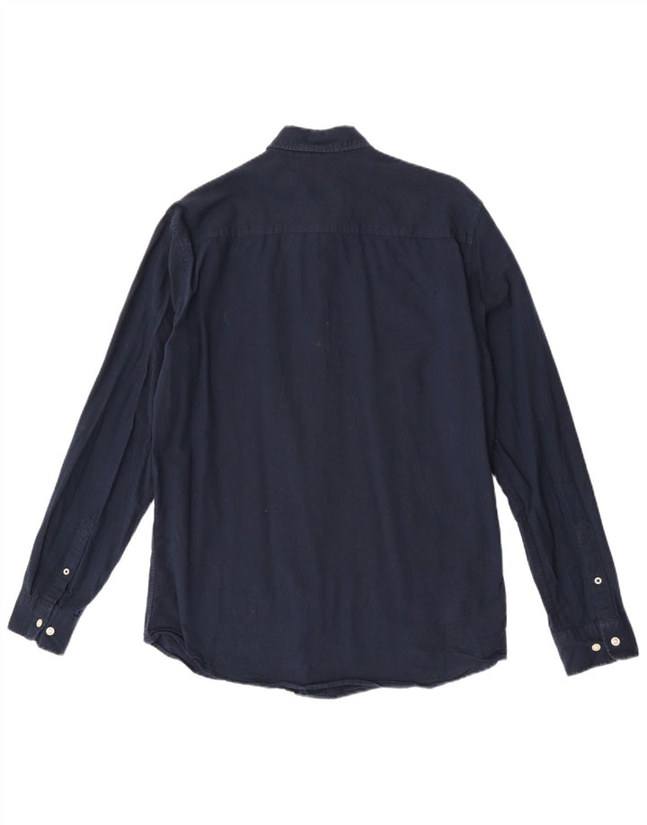 Jack & Jones Ανδρικό πουκάμισο με λεπτή εφαρμογή, μεσαίο μπλε βαμβακερό