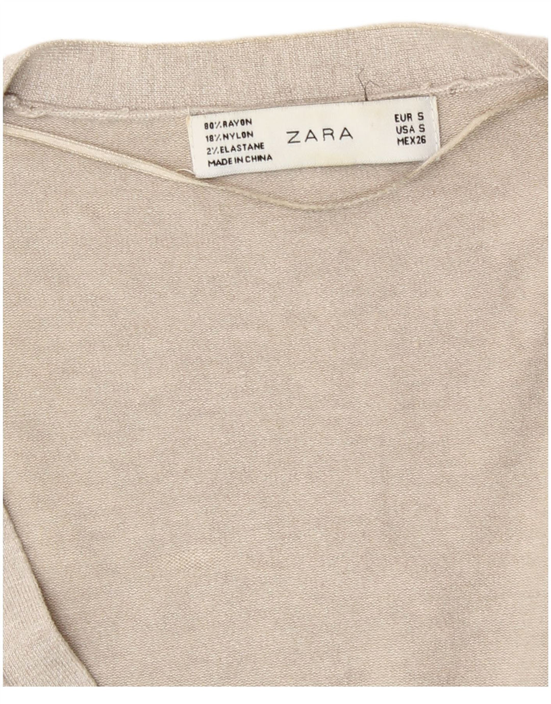 Zara Γυναικεία Ζακέτα UK 10 Small Grey
