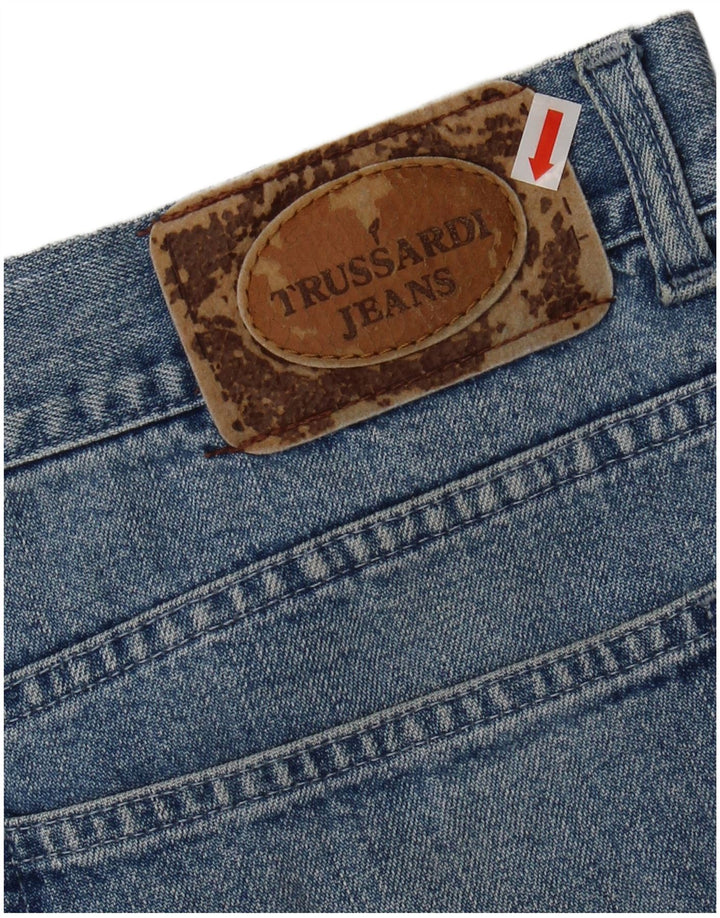 TRUSSARDI Ανδρικό τζιν κωνικό IT 56 3XL W42 L31 Μπλε βαμβακερό