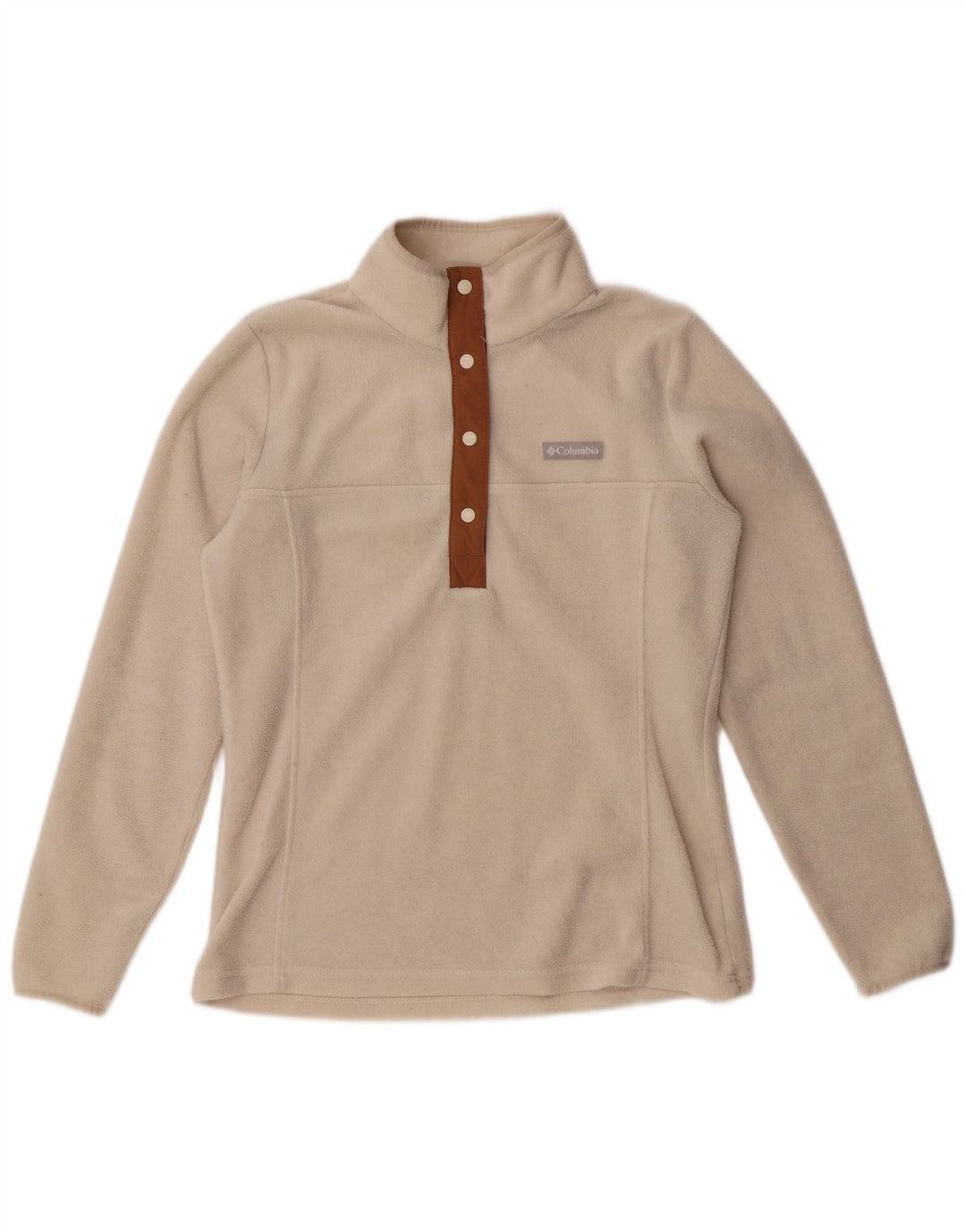 Columbia γυναικείο λαιμό με κουμπιά Fleece, UK 10 Small Off White Polyester