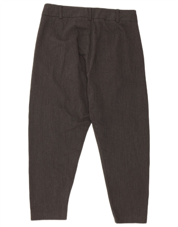 Zara Γυναικείο παντελόνι Capri Harem Μικρό W26 L20 Γκρι βισκόζη