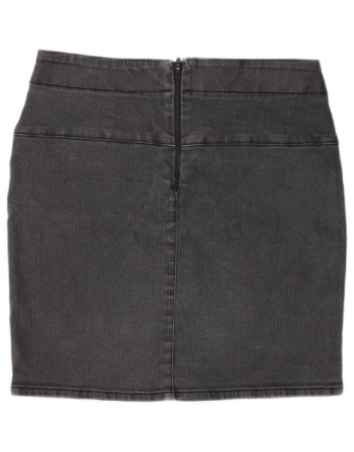 Zara Γυναικεία Μίνι Τζιν Φούστα EU 36 XS W26 Γκρι