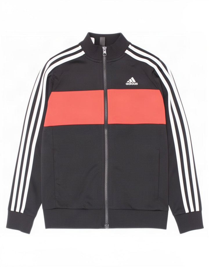 Adidas Boys αθλητική φόρμα Adidas Top Jacket 9-10 Years Black Colourblock Polyester