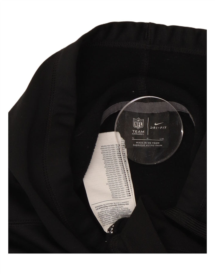 NIKE Womens Las Vegas Raiders Oversized Hoodie Jumper UK 10 Small Black