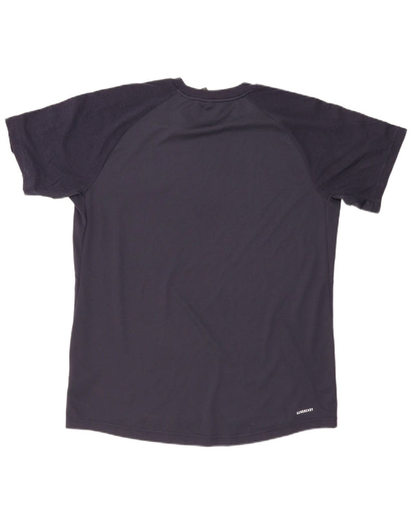 Adidas Ανδρικό T-Shirt Aeroready Top XL Navy Blue Cotton