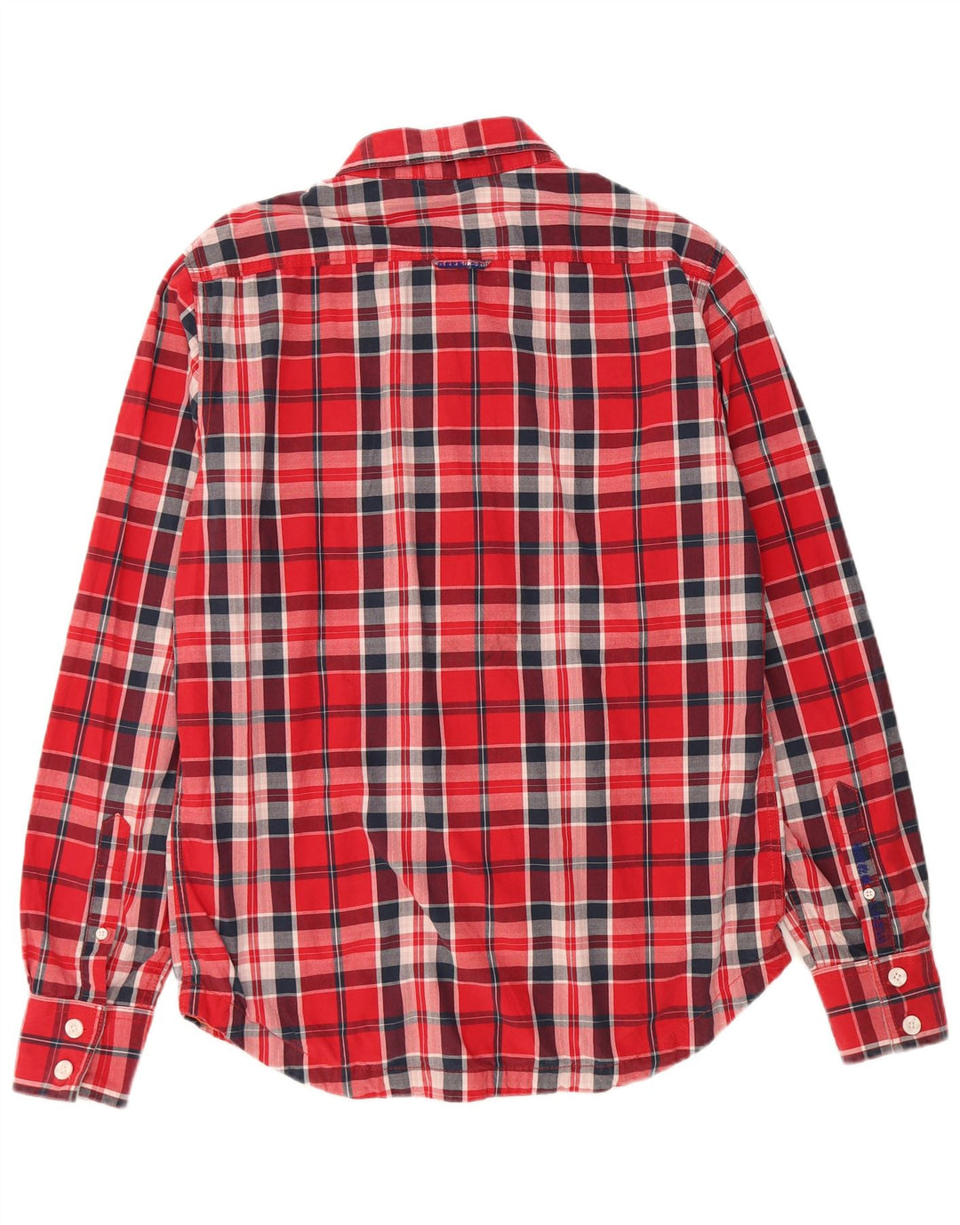 Ανδρικό πουκάμισο Superdry XL Κόκκινο καρό βαμβακερό