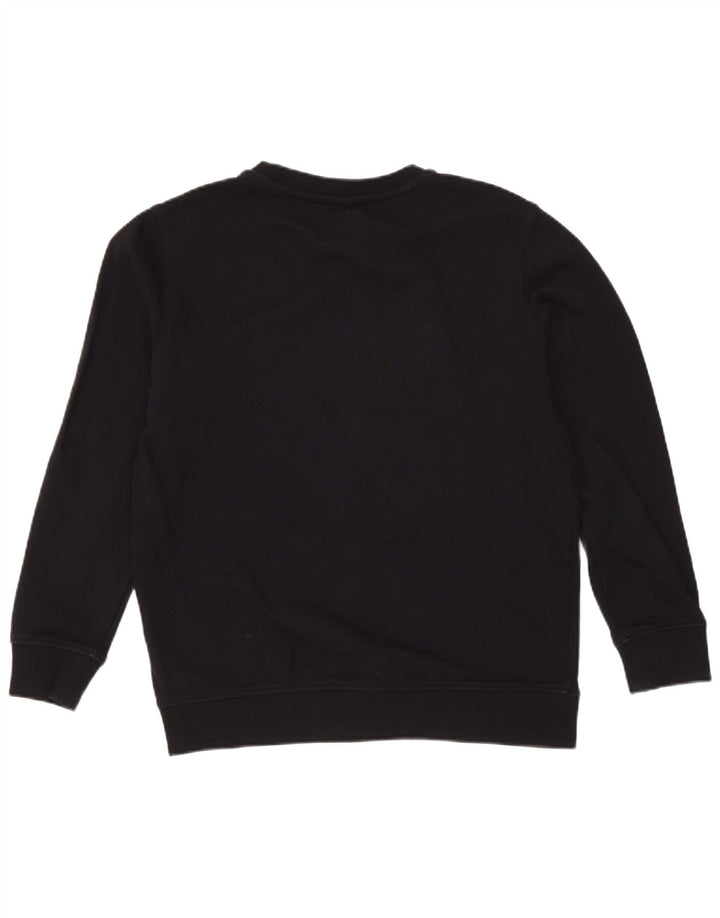 Γραφικό Φούτερ Vans Boys Jumper 8-9 ετών Μικρό μαύρο βαμβακερό