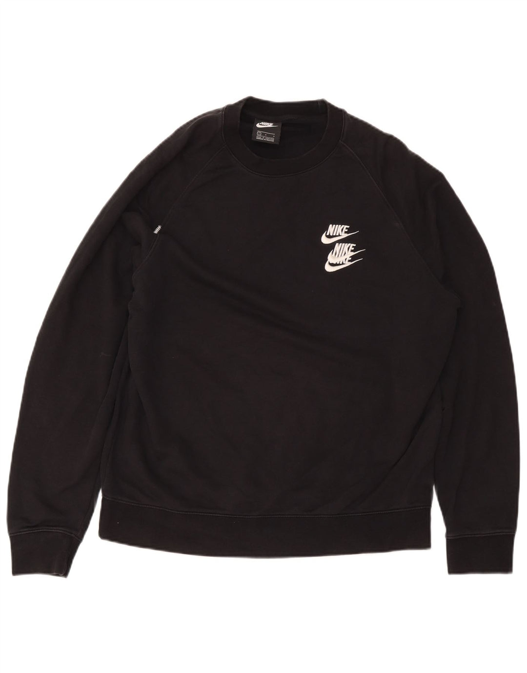 Ανδρικό γραφικό φούτερ Nike Jumper μεγάλο μαύρο βαμβακερό
