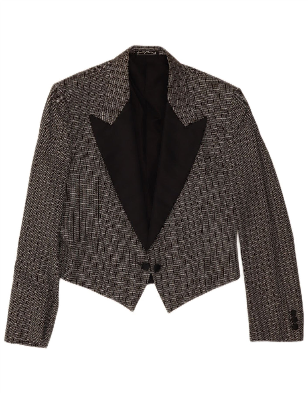 Sidi γυναικείο μπουφάν Blazer με διπλό στήθος IT 48 XL Grey Check Silk