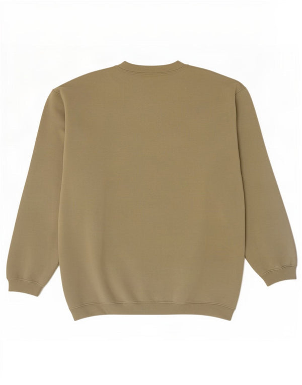 Reebok Mens Sweatshirt Jumper Large Khaki