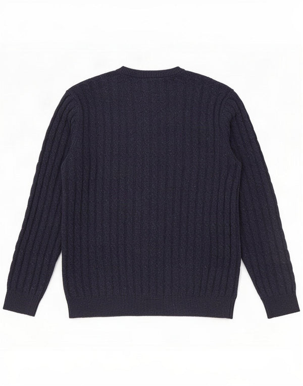 Jack Wills Mens Crew Neck Jumper πουλόβερ Medium Navy Blue Flecked