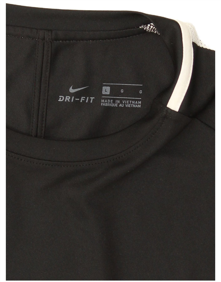 Ανδρικό T-shirt Nike Dri Fit Top Large Black Colourblock
