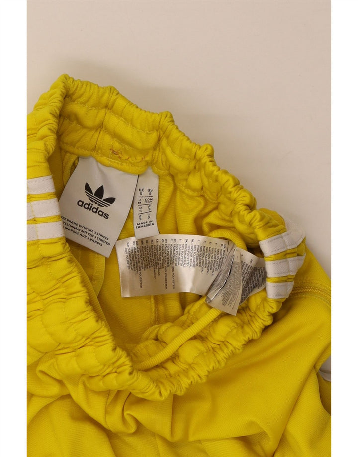 Γυναικεία αθλητική φόρμα ADIDAS Παντελόνι UK 8 Small Yellow Polyester