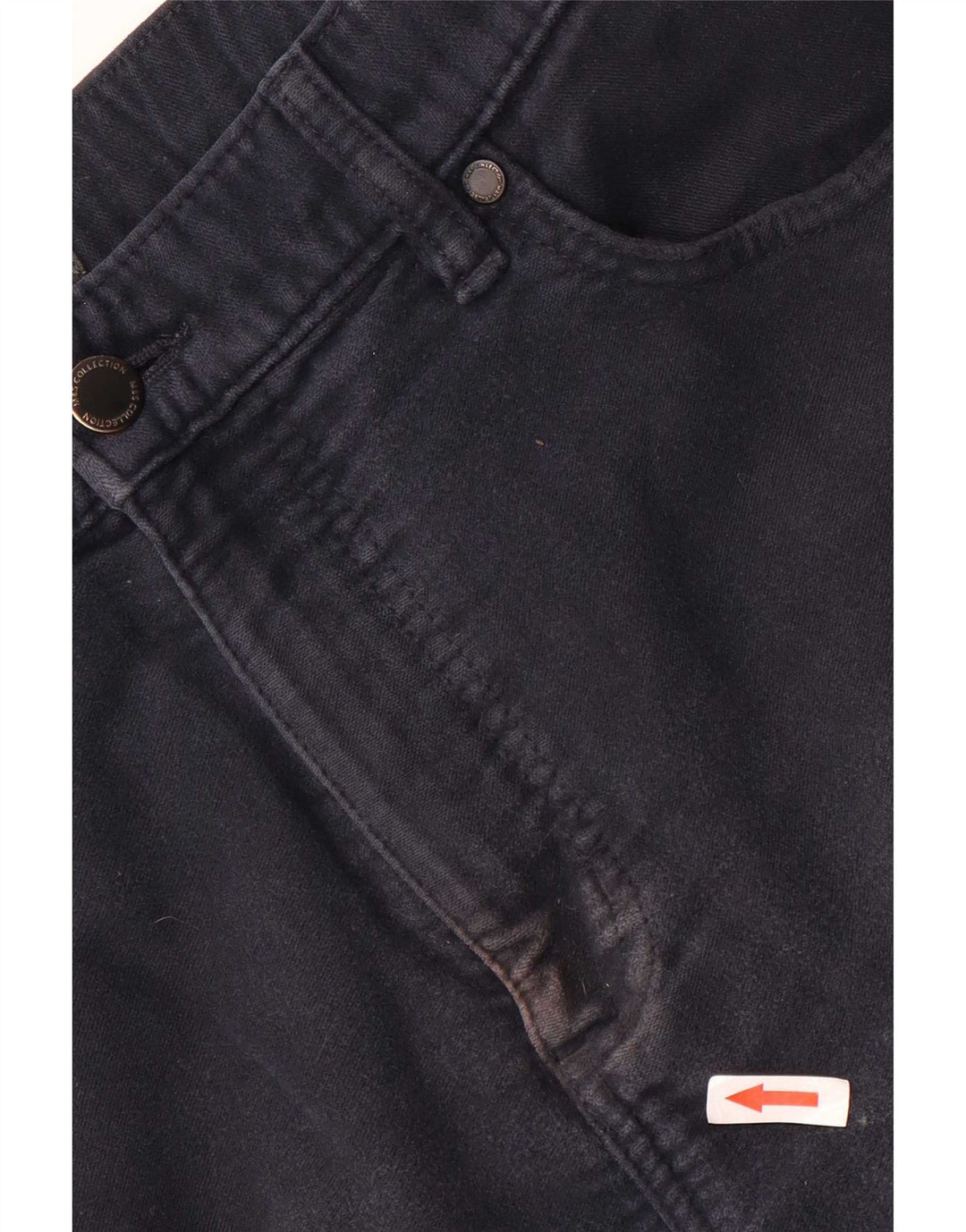 Ανδρικό καθημερινό παντελόνι Marks & Spencer W36 L29 Navy Blue Cotton