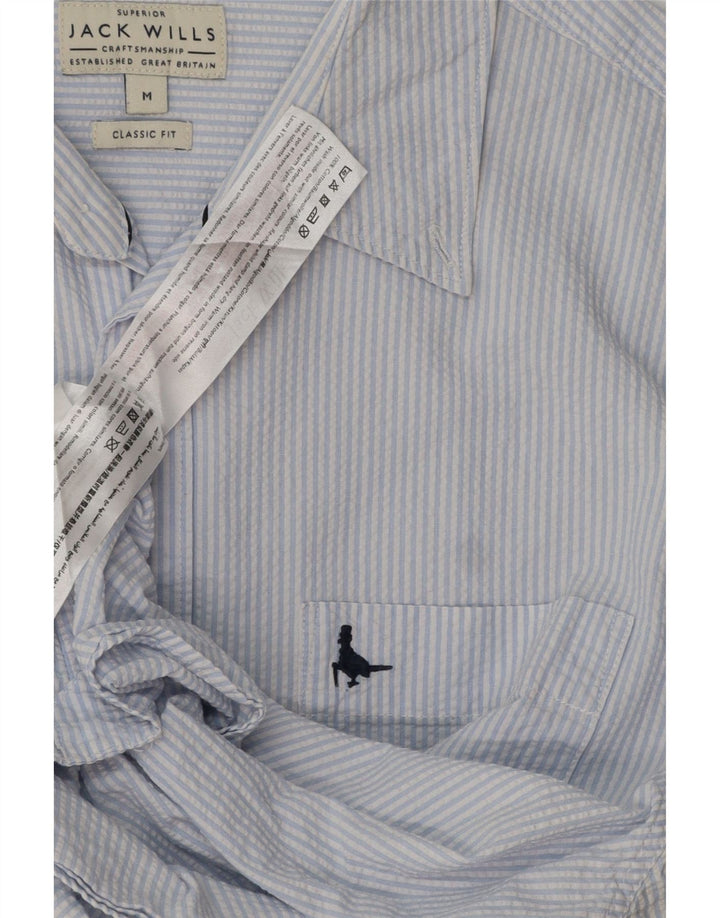 Jack Wills Ανδρικό πουκάμισο Classic Fit Βαμβακερό με μεσαίο μπλε ρίγες