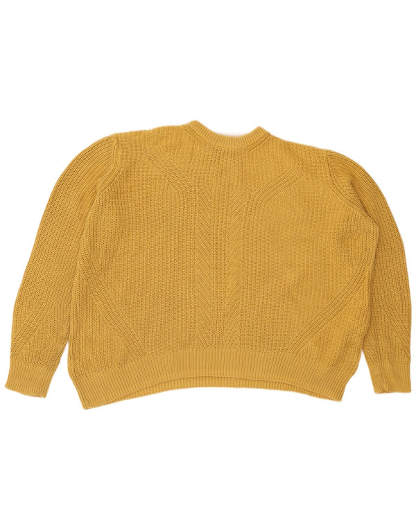 Marks & Spencer Γυναικείο πουλόβερ με λαιμόκοψη UK 16 Large Yellow