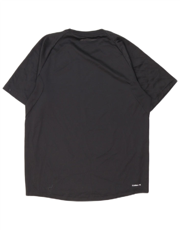 Ανδρικό T-Shirt Climalite Adidas Top Medium Μαύρο