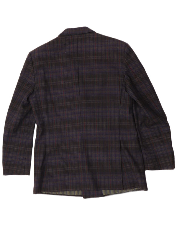Pal Zileri Ανδρικό σακάκι με διπλό στήθος IT 50 Large Navy Blue Check