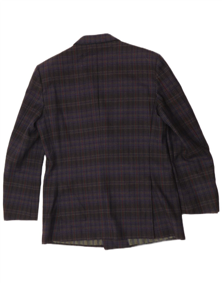 Pal Zileri Ανδρικό σακάκι με διπλό στήθος IT 50 Large Navy Blue Check