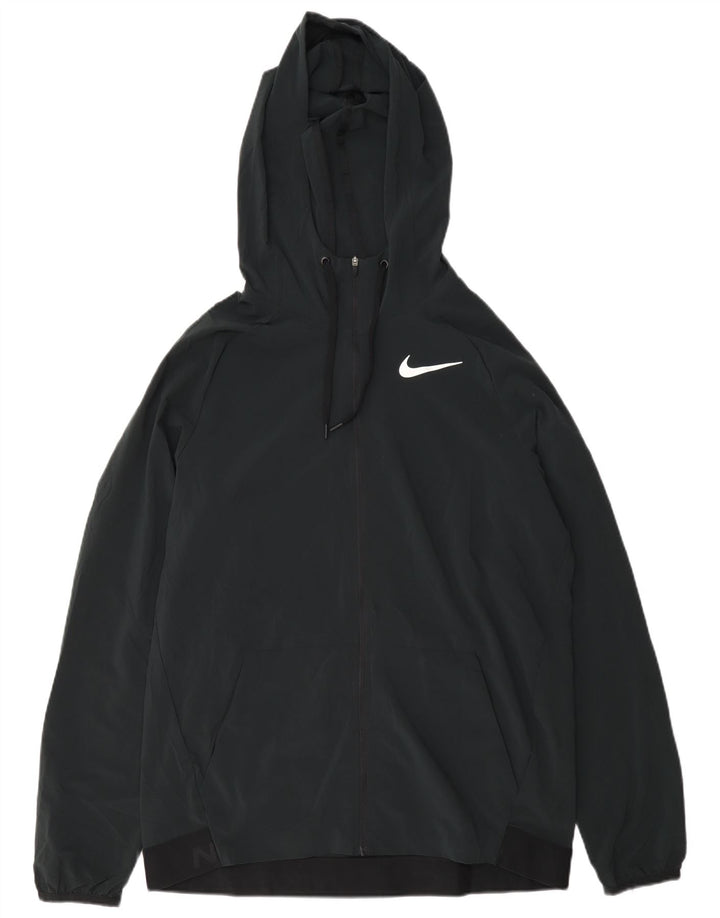 Ανδρική φόρμα γυμναστικής Nike γραφική Dri Fit Μπουφάν με μεσαίο μπλε ναυτικό χρώμα
