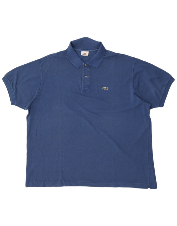 Lacoste Mens Polo Shirt Size 9 4XL Blue Cotton