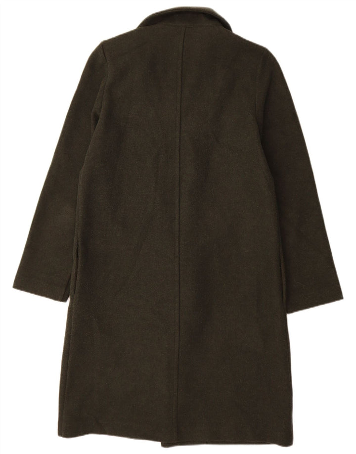 Zara Γυναικείο Ανοιχτό Παλτό UK 10 Small Green Polyester