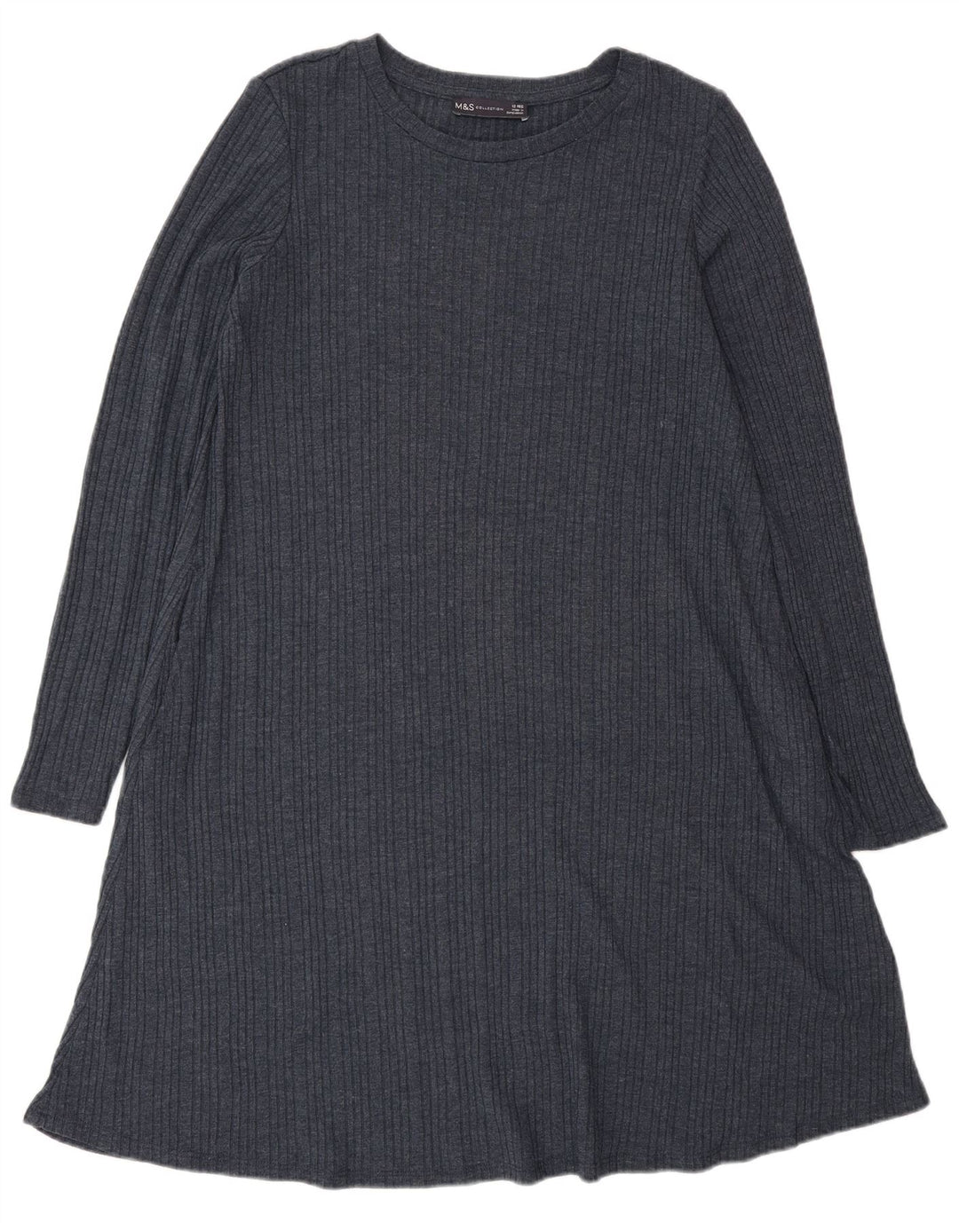 Marks & Spencer Γυναικείο φόρεμα άλτης UK 12 Medium Navy Blue Polyester