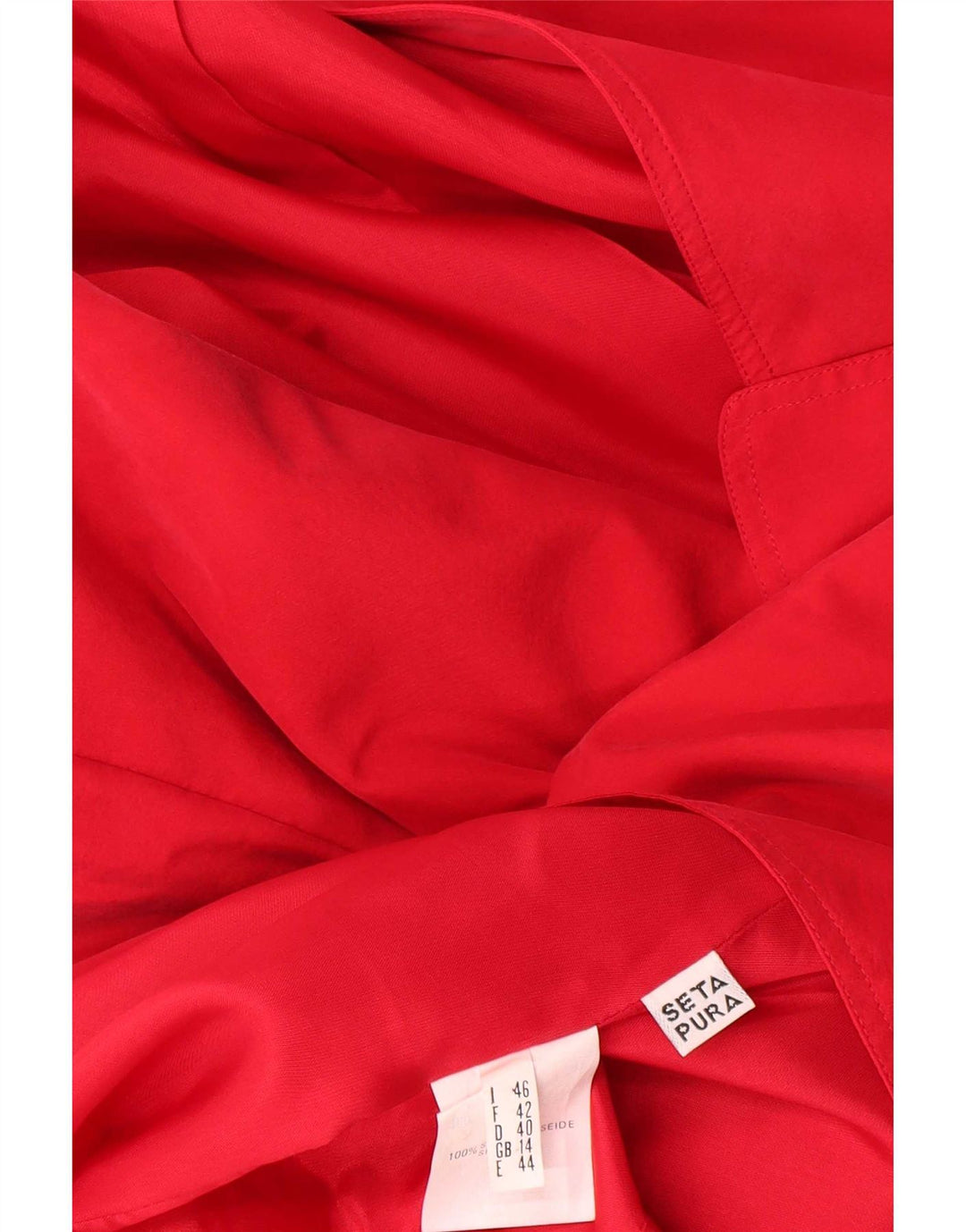 Vintage γυναικείο σακάκι blazer UK 14 μεγάλο κόκκινο μεταξωτό