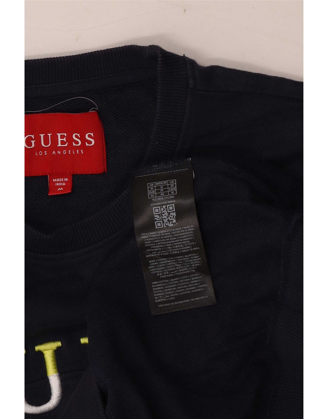 Ανδρικό γραφικό φούτερ Guess Jumper Medium Navy Blue βαμβακερό