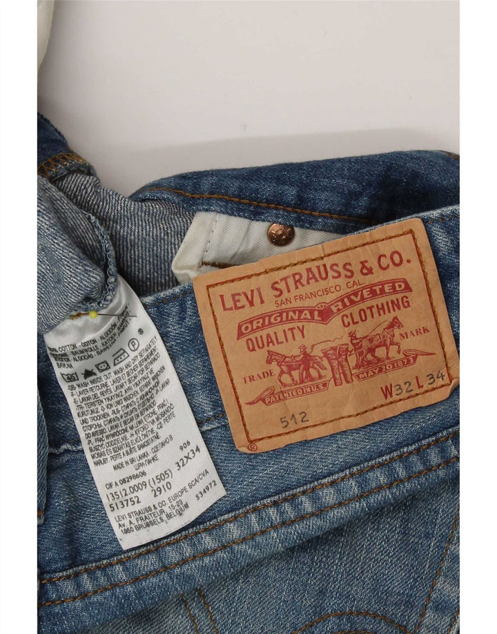 Levi's Mens 514 Bootcut Jeans W32 L34 Μπλε βαμβακερό