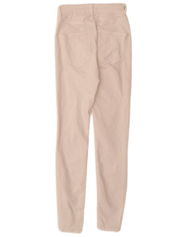 Zara Γυναικείο Skinny Jeans EU 34 2XS W24 L28 Λευκό βαμβακερό