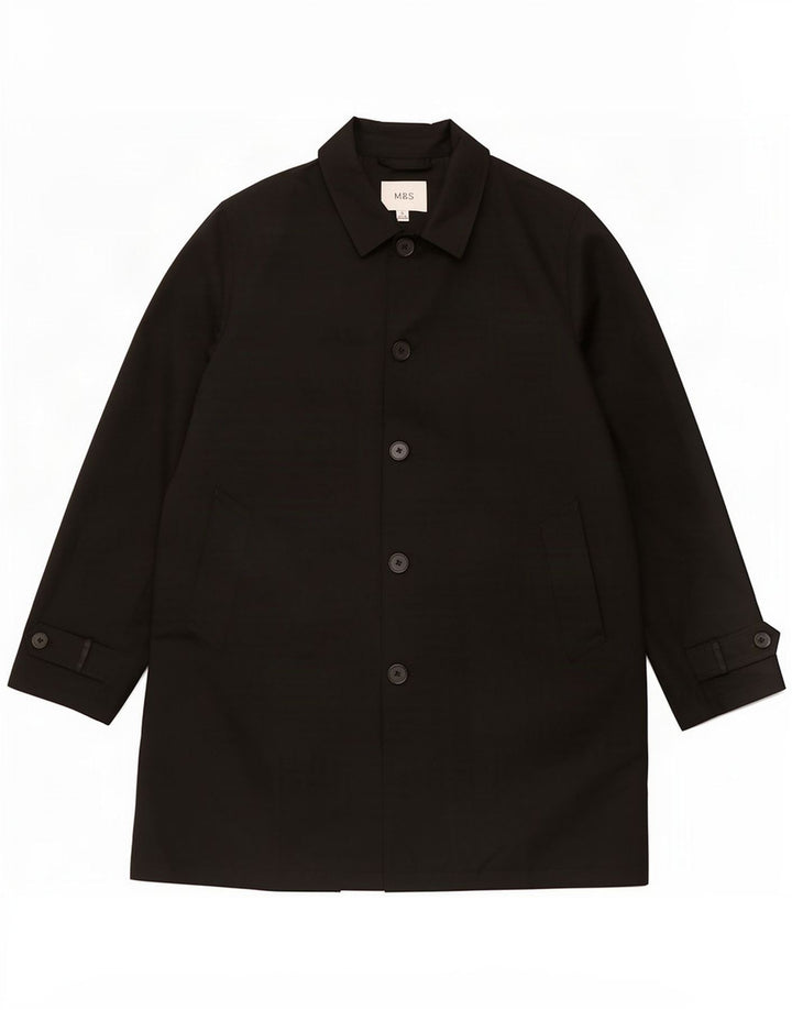 Marks & Spencer Ανδρική καμπαρντίνα UK 42 XL Μαύρος Πολυεστέρας