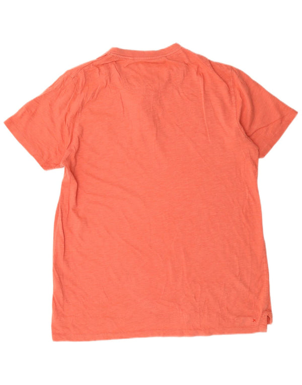 Fat Face Mens T-Shirt Top Medium Orange Flecked Cotton