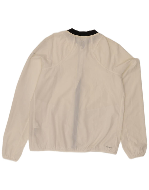Γυναικεία φόρμα Nike Dri Fit Top Jacket UK 16 Large White Colourblock