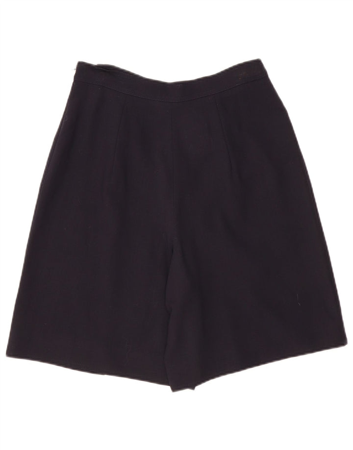 MARLY'S Womens Wide Leg Casual Shorts IT 42 Medium W27  Navy Blue