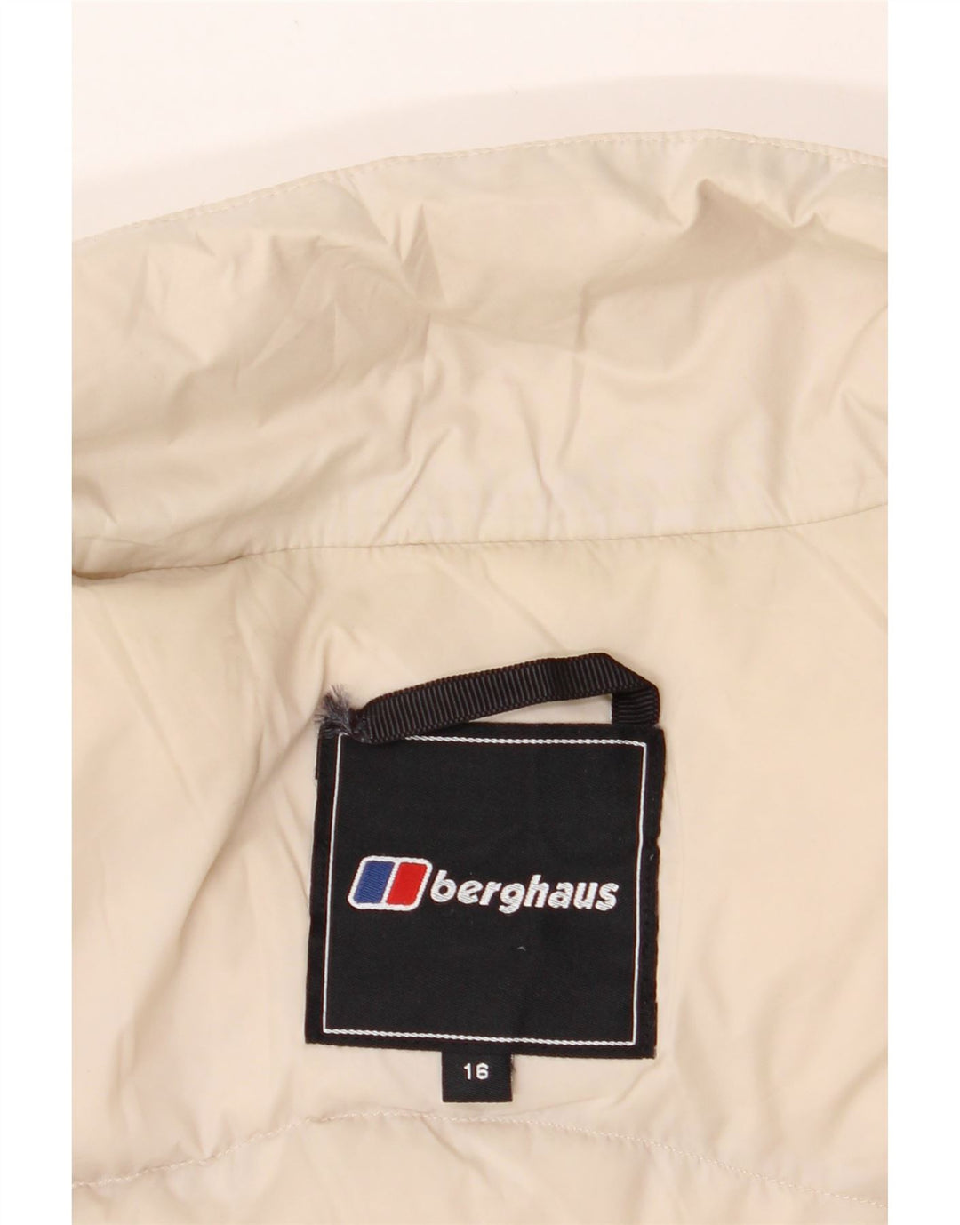 BERGHAUS Womens Padded Gilet UK 16 Large Beige Polyester Vintage Berghaus and Second-Hand Berghaus from Messina Hembry 