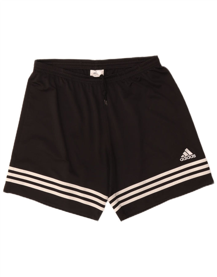 Ανδρικό σορτς Adidas Climalite Sport μεγάλο μαύρο πολυεστέρα