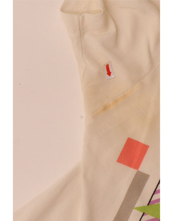 SERGIO TACCHINI Ανδρικό μπλουζάκι πόλο EU 50 Μεσαίο υπόλευκο γεωμετρικό βαμβάκι