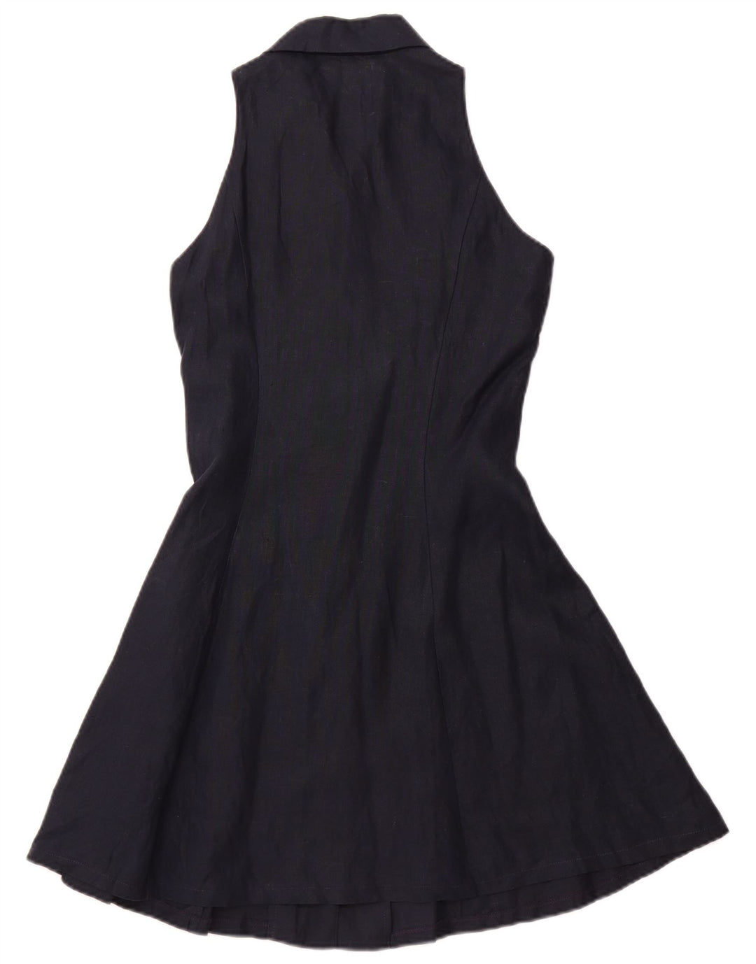 BENETTON Γυναικείο Φόρεμα Κάλτης IT 44 Medium Navy Blue Λινό