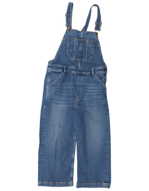 Fat Face Γυναικεία Dungarees Capri Jeans UK 12 Medium W32 L21 Blue Cotton