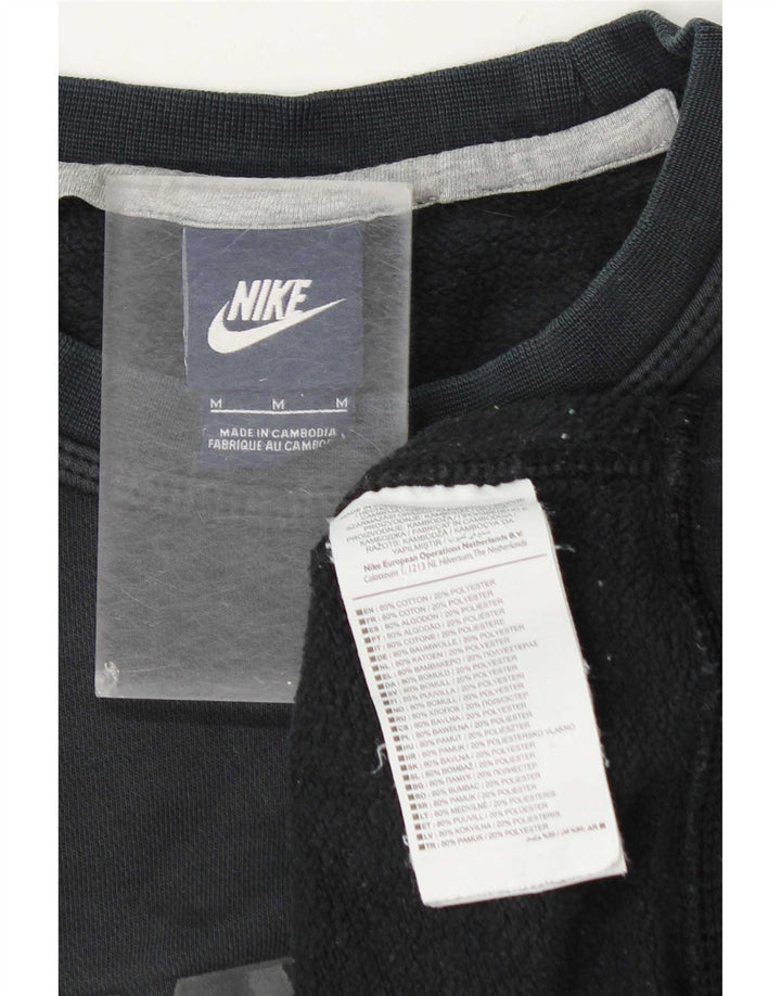 Ανδρικό γραφικό φούτερ Nike, μεσαίο γκρι βαμβακερό