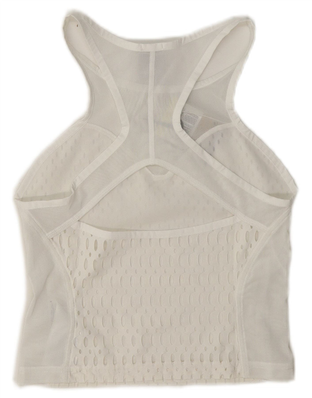 Γυναικεία στενή εφαρμογή Nike See Through Crop Vest Top 8 Small White Polyester
